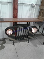 Grill and headlights table, works