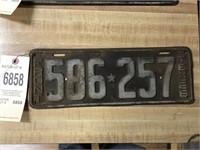 1928 Texas front license plate