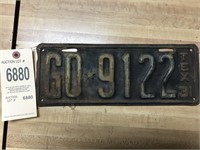 1931 Texas license plate.