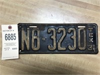1931 Texas license plate.