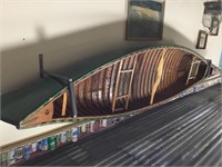 1930s hand made wooden canoe. Made in Canada,