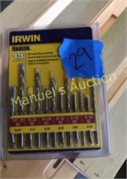 IRWIN 13 PC TAP AND DRILL SET