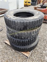 (4) 22.5 Drive Tires