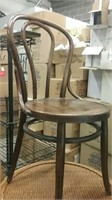 Wooden cafe side chair