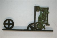 Cast iron early John Deere Tractor Wall hanging