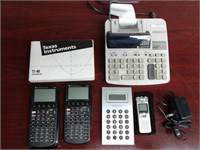 Texas Instruments Calculator & Sony Recorder