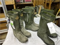 (3) pair of rubber boots
