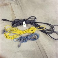 (3) electrical 110v drop cords