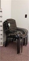 4 patio chairs/all 4 have issues with webbing