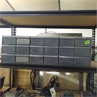 18 drawer metal parts cabinet