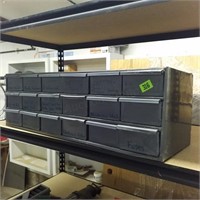 18 drawer metal parts cabinet