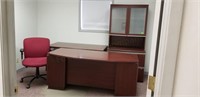 2 desks,chair & credenza