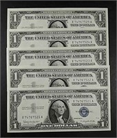 10  1957-B  $1 Silver Certificates  CH CU-63