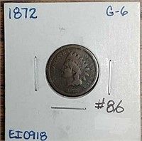 1872  Indian Head Cent  G-6