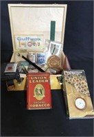 Cigar Box W/vintage Smalls