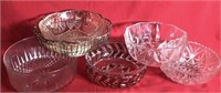 5 Crystal And Cut Glass Serving Bowls