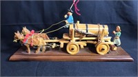 Black Forest Hand Carved Beer Wagon