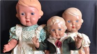 3 Vintage German Dolls