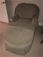 Upolstered chair and Ottoman