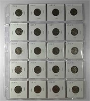 20  Buffalo Nickels  Full dates
