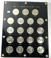 Set of 19 BU Franklin Half Dollars  1954 to 1963-D