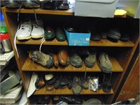 Cabinet Full Of Various Size Shoes / Boots