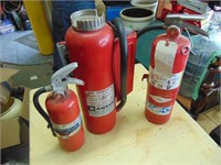 3 Vintage Fire Extinguishers