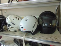 Various Helmets - Snowmwbile / Hockey