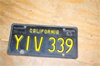 1963 CALIFORNIA LICENSE PLATE