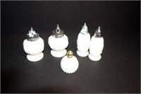 5 SALT & PEPPER SHAKERS AS FOUND