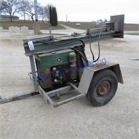 Log splitter on cart w/JD LUC engine