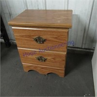 2 drawer wood file cabinet