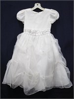 White Flower Girl Dress by TIP TOP USA- Size 8