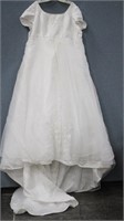 Beaded Wedding Gown with Train-Size 16