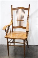 Oak Sheaf Back Dining Chair