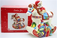 Christmas Rocking Horse Novelty Cookie Jar
