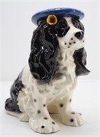 MERRYMAC Small Porcelain Cocker Spaniel Dog in Hat
