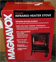 Magnavox Deluxe Infrared Heater Stove Flame