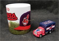 Cleveland Indians Coffee Mug & Diecast Truck