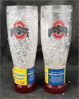 Pair Of New Ohio State Freezable Pilsner Glasses