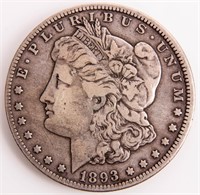 Coin 1893-O  Morgan Silver Dollar in Very Fine