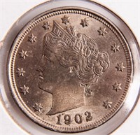 Coin 1902 Liberty Nickel in Brilliant Uncirculated