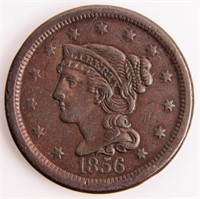 Coin 1856 United Large Cent Almost Uncirculated.