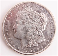 Coin 1904-S  Morgan Silver Dollar in Choice VF