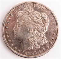 Coin 1892-S Morgan Silver Dollar in Choice XF