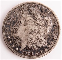 Coin 1901-S Morgan Silver Dollar in Fine