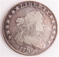 Coin 1799 United States Bust Dollar Very Fine!