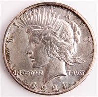 Coin 1921 Peace Silver Dollar Choice Brilliant Unc