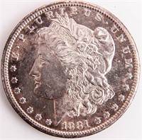 Coin 1881-S Morgan Silver Dollar Gem Prooflike