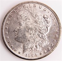 Coin 1894-S Morgan Silver Dollar Gem BU
